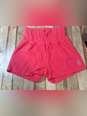 FP Movement by Free People High-Waist Coral Pink Active Shorts